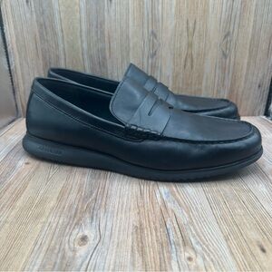 Cole Haan Zerogrand Men's Black Slip On Leather Loafers Size 13